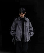 画像をギャラリービューアに読み込む, ssstein(シュタイン)のSULFUR DYED WHIP CORD VINTAGE ZIP JACKET - BLACKの公式通販サイトsession福岡セレクトショップ
