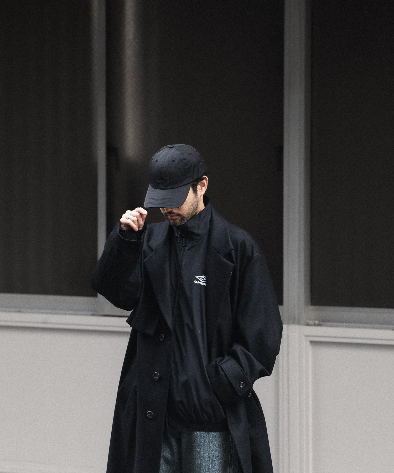【ssstein × UMBRO】WATER REPELLENT CAP - BLACK