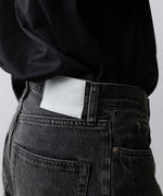 画像をギャラリービューアに読み込む, ssstein(シュタイン)のTWIST CUT DENIM JEANS - BLACKの公式通販サイトsession福岡セレクトショップ
