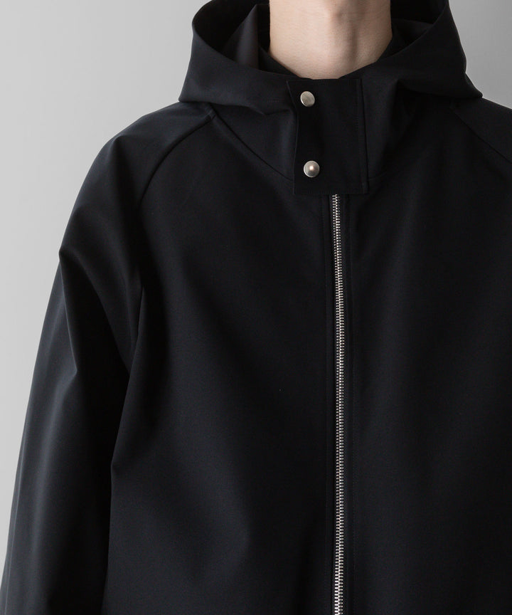 【stein】シュタイン24ss REVERSIBLE HOODED COAT - BLACK sessionセッション福岡セレクトショップ 公式通販サイト 