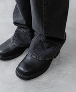 画像をギャラリービューアに読み込む, ssstein(シュタイン)のTWIST CUT DENIM JEANS - BLACKの公式通販サイトsession福岡セレクトショップ
