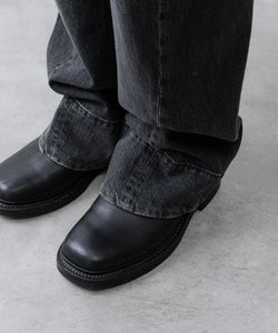 ssstein / シュタイン】TWIST CUT DENIM JEANS - BLACK | 公式通販