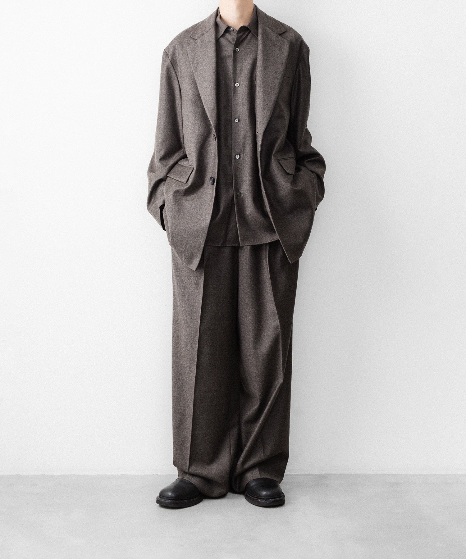 ssstein / シュタイン】EXTRA FINE WOOL OVERSIZED REGULAR COLLAR