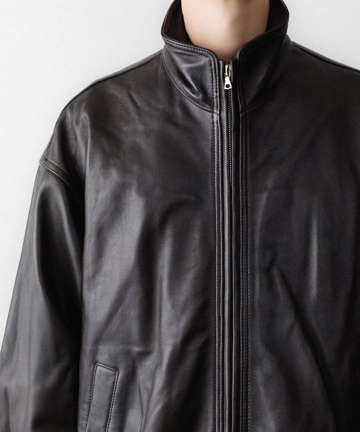 ssstein(シュタイン)のSHEEP LEATHER STAND COLLAR JACKET - VINTAGE BLACKの公式通販サイトsession福岡セレクトショップ