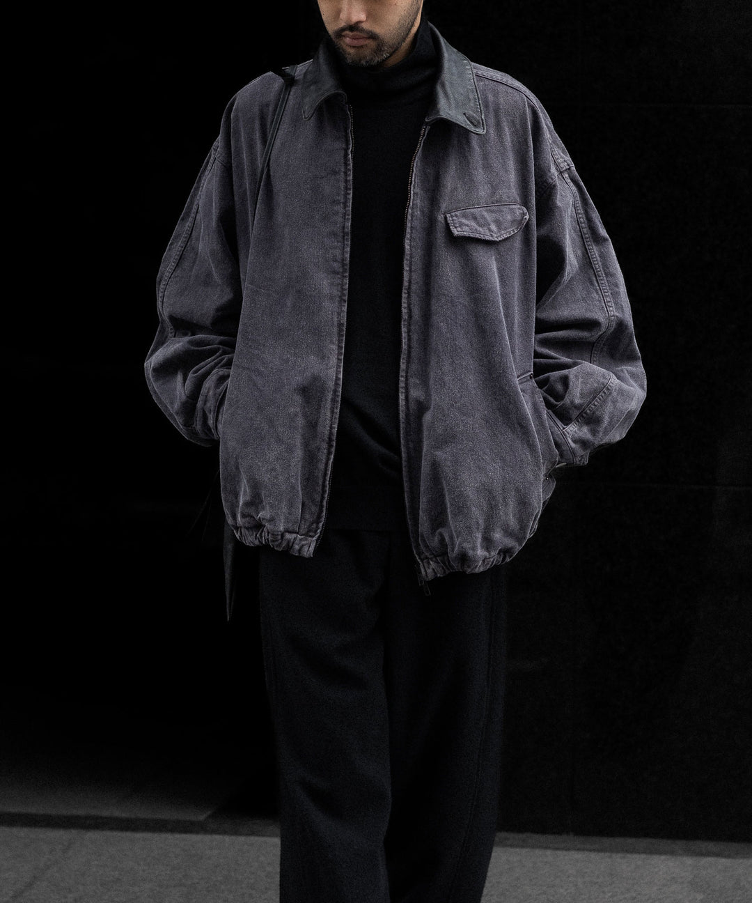 ssstein(シュタイン)のSULFUR DYED WHIP CORD VINTAGE ZIP JACKET - BLACKの公式通販サイトsession福岡セレクトショップ