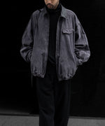 画像をギャラリービューアに読み込む, ssstein(シュタイン)のSULFUR DYED WHIP CORD VINTAGE ZIP JACKET - BLACKの公式通販サイトsession福岡セレクトショップ
