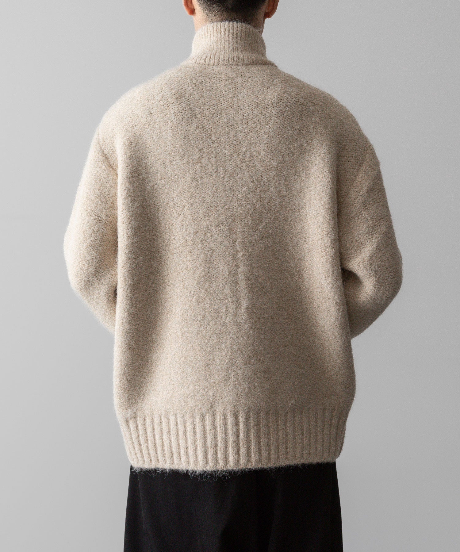 VEIN ヴェインのSHAGGY KNIT DRIVERS JACKET - OFF WHITEの公式通販サイトsession福岡セレクトショップ