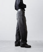 画像をギャラリービューアに読み込む, ssstein(シュタイン)のTWIST CUT DENIM JEANS - BLACKの公式通販サイトsession福岡セレクトショップ
