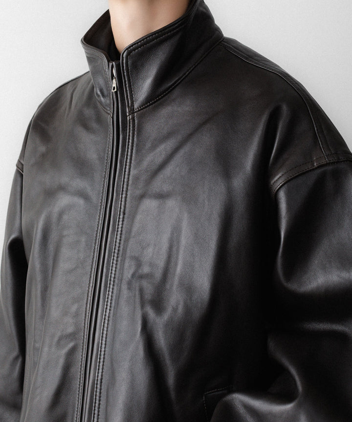 ssstein(シュタイン)のSHEEP LEATHER STAND COLLAR JACKET - VINTAGE BLACKの公式通販サイトsession福岡セレクトショップ
