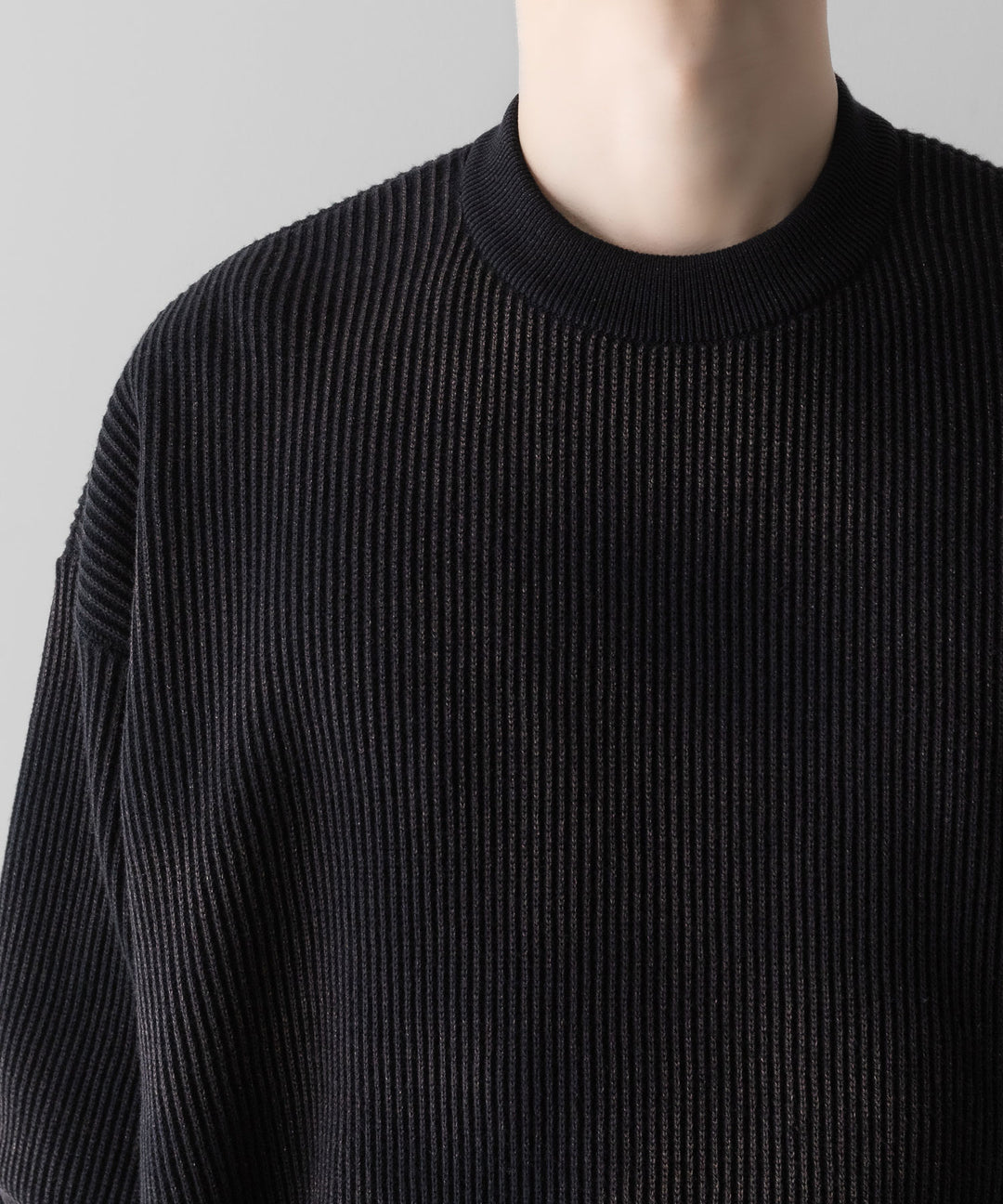 ssstein(シュタイン)のDISCOLORATION RIB KNIT LS - BLACKの公式通販サイトsession福岡セレクトショップ