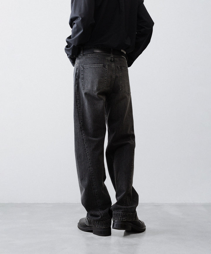 ssstein(シュタイン)のTWIST CUT DENIM JEANS - BLACKの公式通販サイトsession福岡セレクトショップ