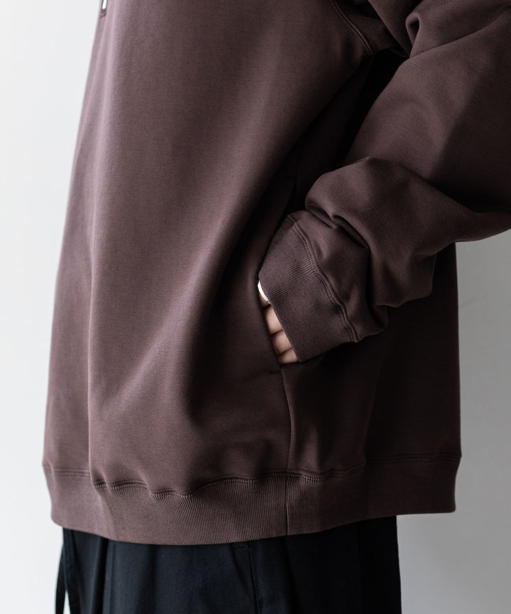 KANEMASA PHIL. カネマサフィル 23AW EXCLUSIVE - 36G SUPER FINE GAUGE HALF ZIP PULLOVER - BROWN sessionセッション福岡セレクトショップ公式通販サイト