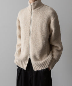 VEIN ヴェインのSHAGGY KNIT DRIVERS JACKET - OFF WHITEの公式通販サイトsession福岡セレクトショップ