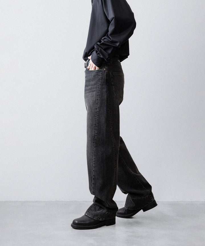 ssstein(シュタイン)のTWIST CUT DENIM JEANS - BLACKの公式通販サイトsession福岡セレクトショップ