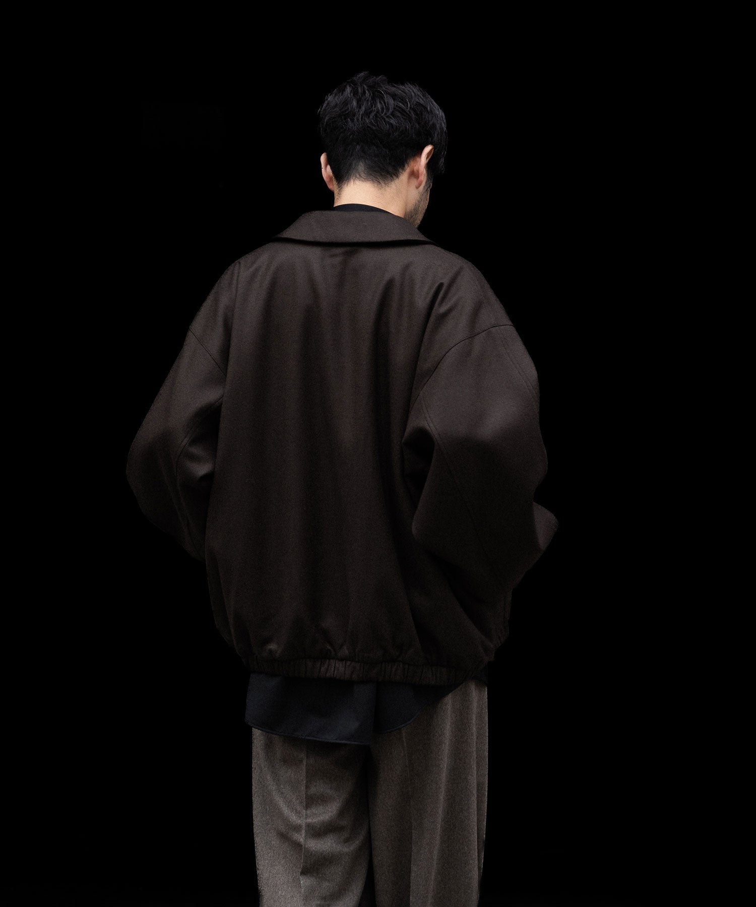 ssstein(シュタイン)のMELTON OVERSIZED ZIP JACKET - GREY BROWNの公式通販サイトsession福岡セレクトショップ