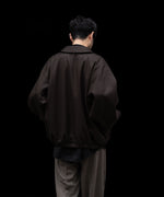 画像をギャラリービューアに読み込む, ssstein(シュタイン)のMELTON OVERSIZED ZIP JACKET - GREY BROWNの公式通販サイトsession福岡セレクトショップ
