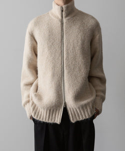 VEIN ヴェインのSHAGGY KNIT DRIVERS JACKET - OFF WHITEの公式通販サイトsession福岡セレクトショップ