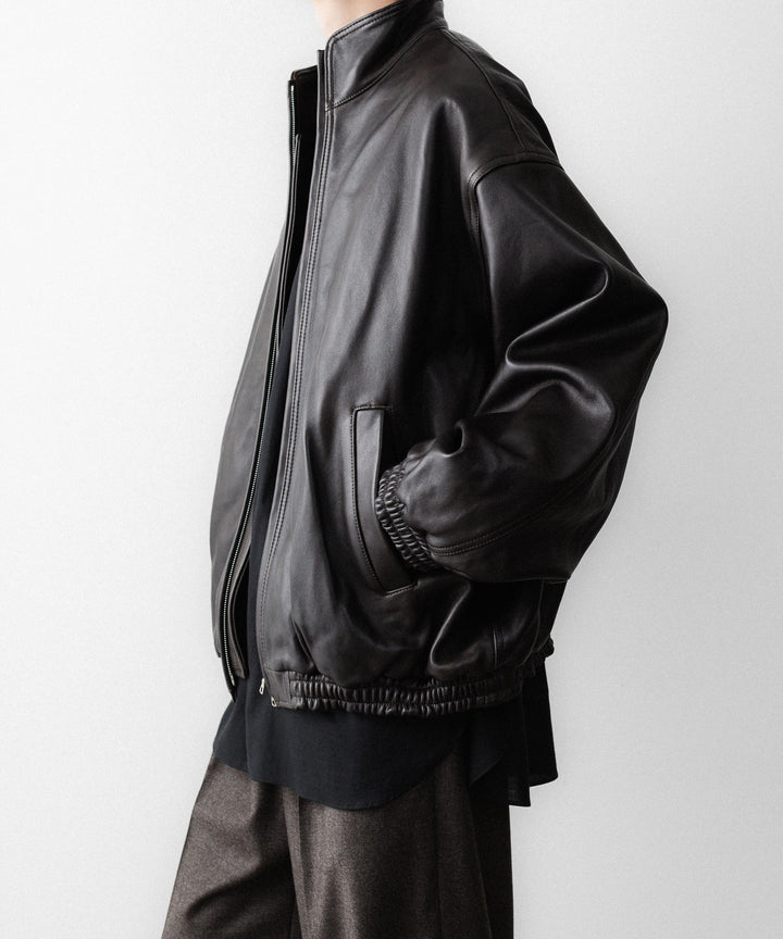 ssstein(シュタイン)のSHEEP LEATHER STAND COLLAR JACKET - VINTAGE BLACKの公式通販サイトsession福岡セレクトショップ