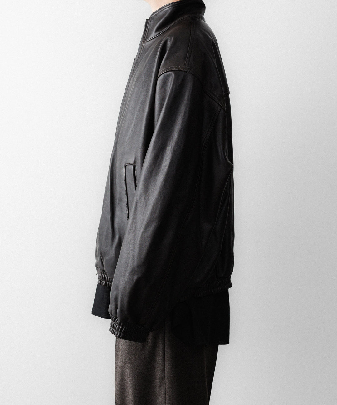 ssstein(シュタイン)のSHEEP LEATHER STAND COLLAR JACKET - VINTAGE BLACKの公式通販サイトsession福岡セレクトショップ