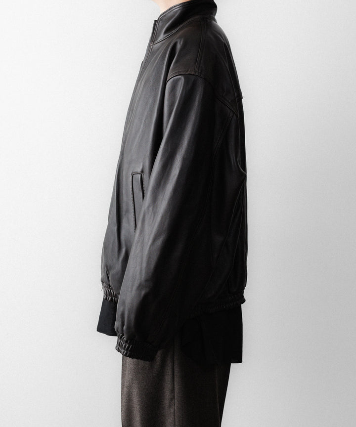 ssstein(シュタイン)のSHEEP LEATHER STAND COLLAR JACKET - VINTAGE BLACKの公式通販サイトsession福岡セレクトショップ