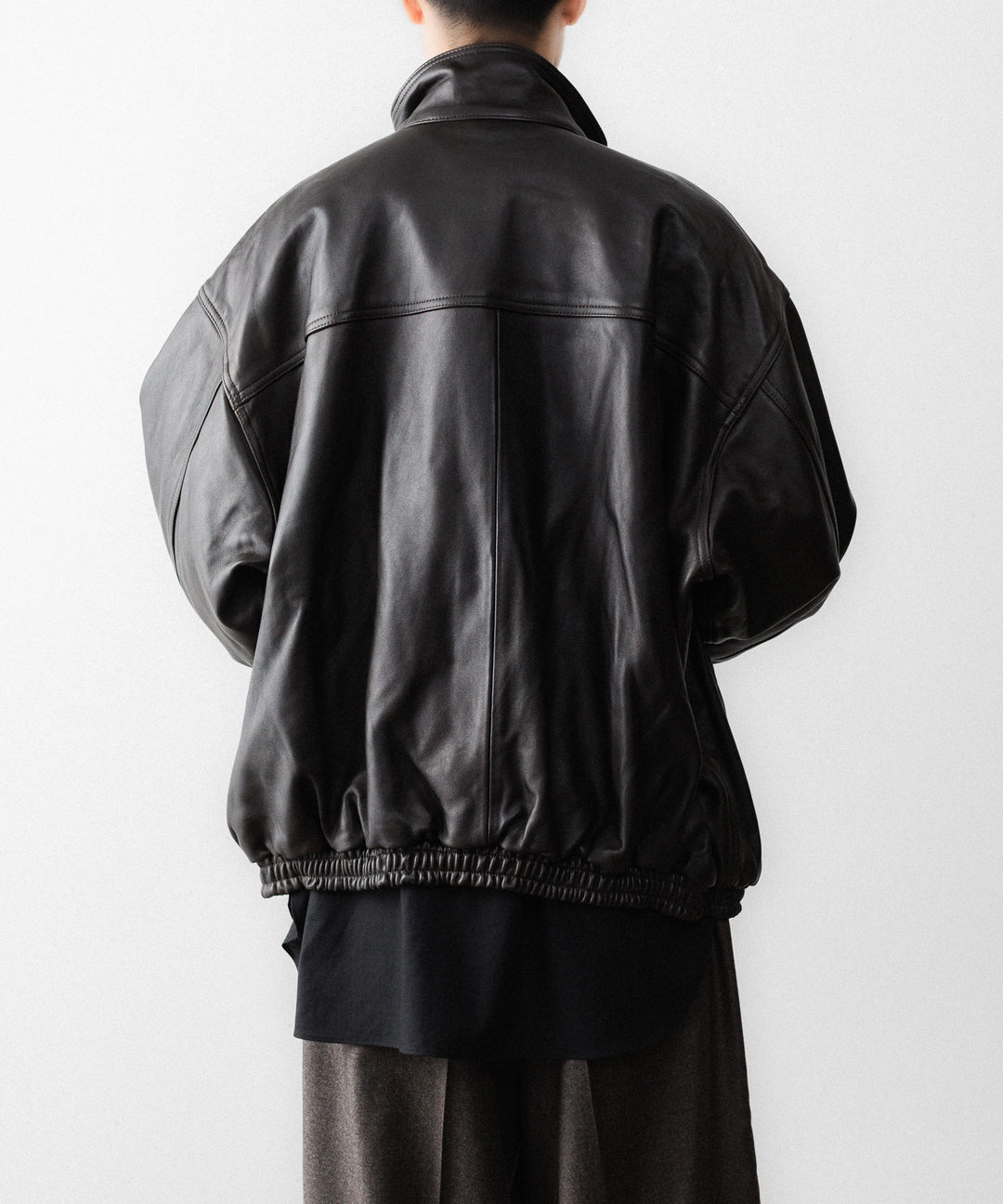 ssstein(シュタイン)のSHEEP LEATHER STAND COLLAR JACKET - VINTAGE BLACKの公式通販サイトsession福岡セレクトショップ
