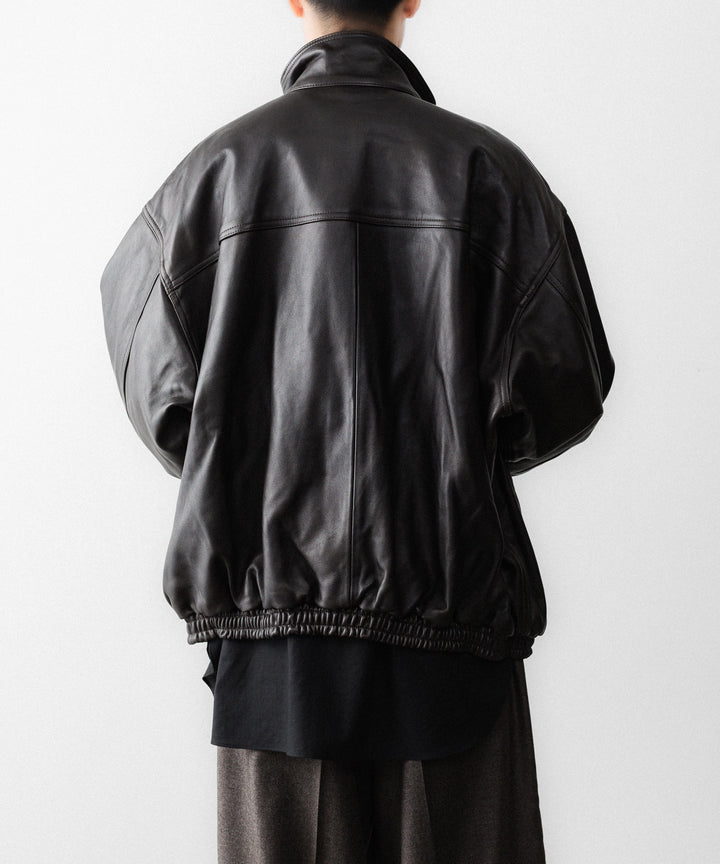 ssstein(シュタイン)のSHEEP LEATHER STAND COLLAR JACKET - VINTAGE BLACKの公式通販サイトsession福岡セレクトショップ
