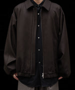 画像をギャラリービューアに読み込む, ssstein(シュタイン)のMELTON OVERSIZED ZIP JACKET - GREY BROWNの公式通販サイトsession福岡セレクトショップ

