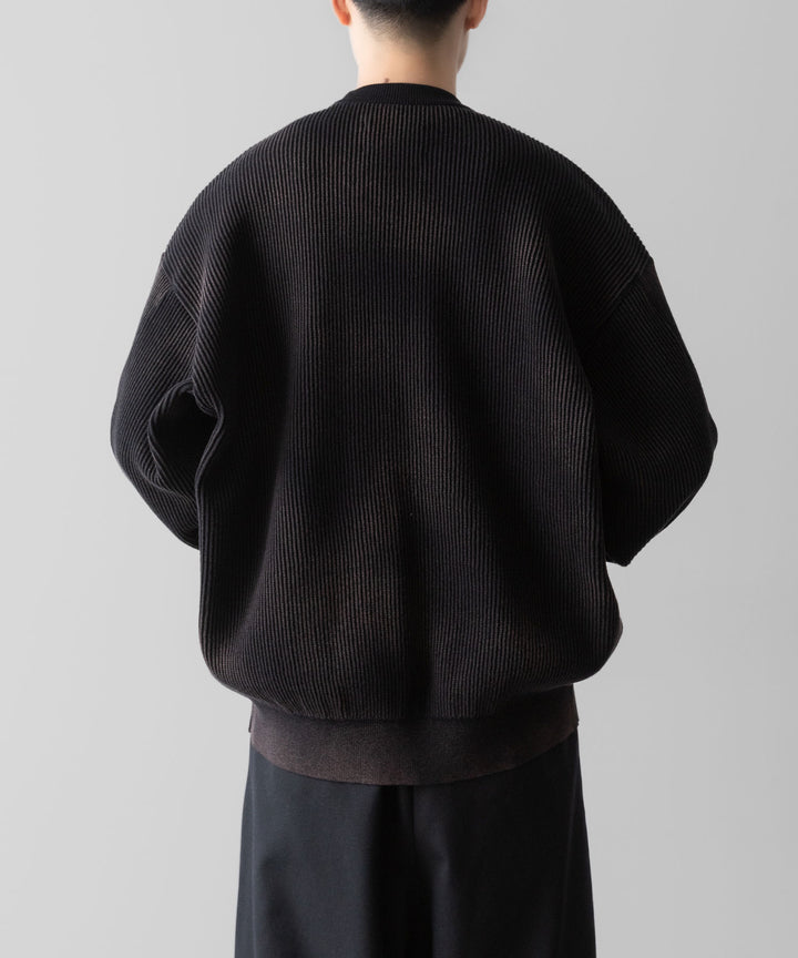 ssstein(シュタイン)のDISCOLORATION RIB KNIT LS - BLACKの公式通販サイトsession福岡セレクトショップ
