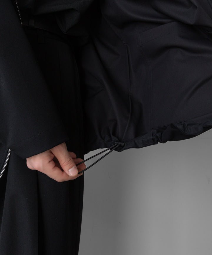 【stein】シュタイン24ss REVERSIBLE HOODED COAT - BLACK sessionセッション福岡セレクトショップ 公式通販サイト 
