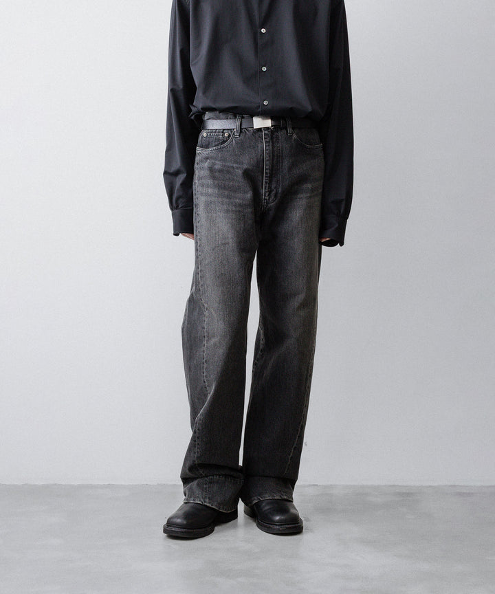 ssstein(シュタイン)のTWIST CUT DENIM JEANS - BLACKの公式通販サイトsession福岡セレクトショップ