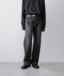 ssstein / シュタイン】TWIST CUT DENIM JEANS - BLACK | 公式通販