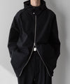 【stein】REVERSIBLE HOODED COAT - BLACK