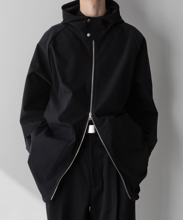【stein】シュタイン24ss REVERSIBLE HOODED COAT - BLACK sessionセッション福岡セレクトショップ 公式通販サイト 