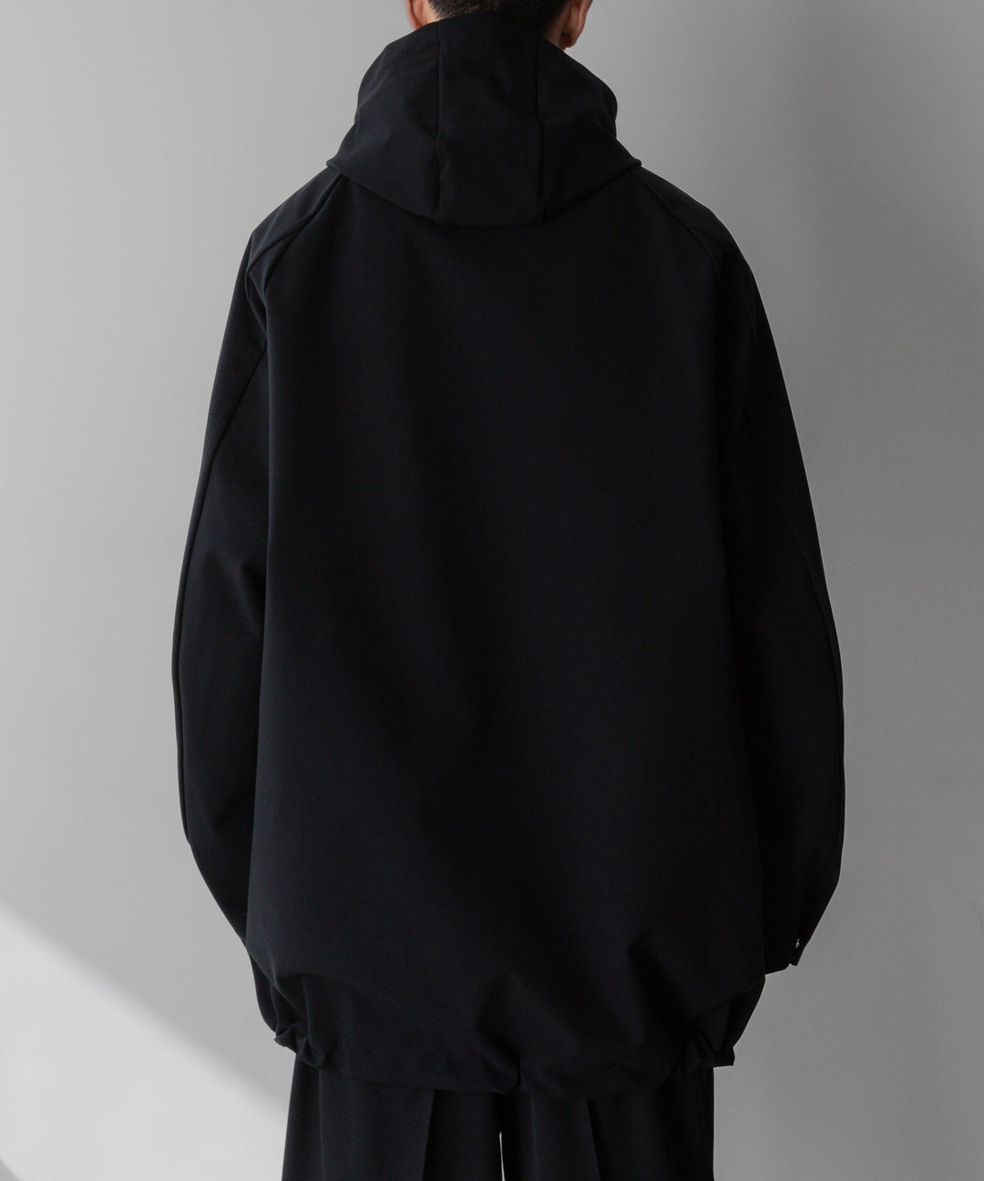 【stein】シュタイン24ss REVERSIBLE HOODED COAT - BLACK sessionセッション福岡セレクトショップ 公式通販サイト 
