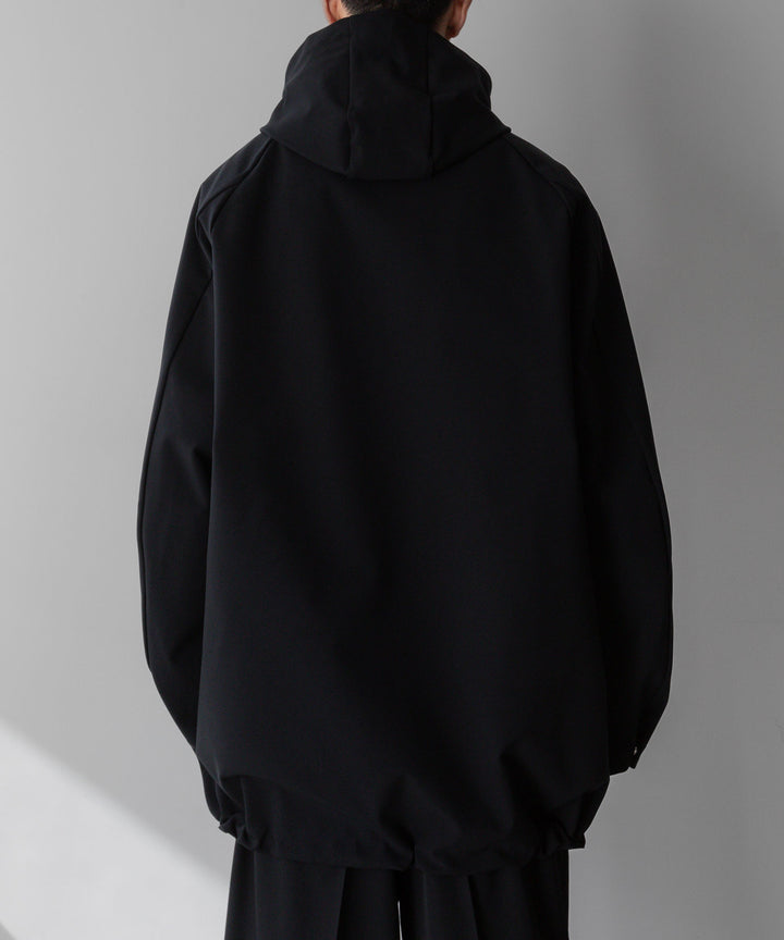 【stein】シュタイン24ss REVERSIBLE HOODED COAT - BLACK sessionセッション福岡セレクトショップ 公式通販サイト 