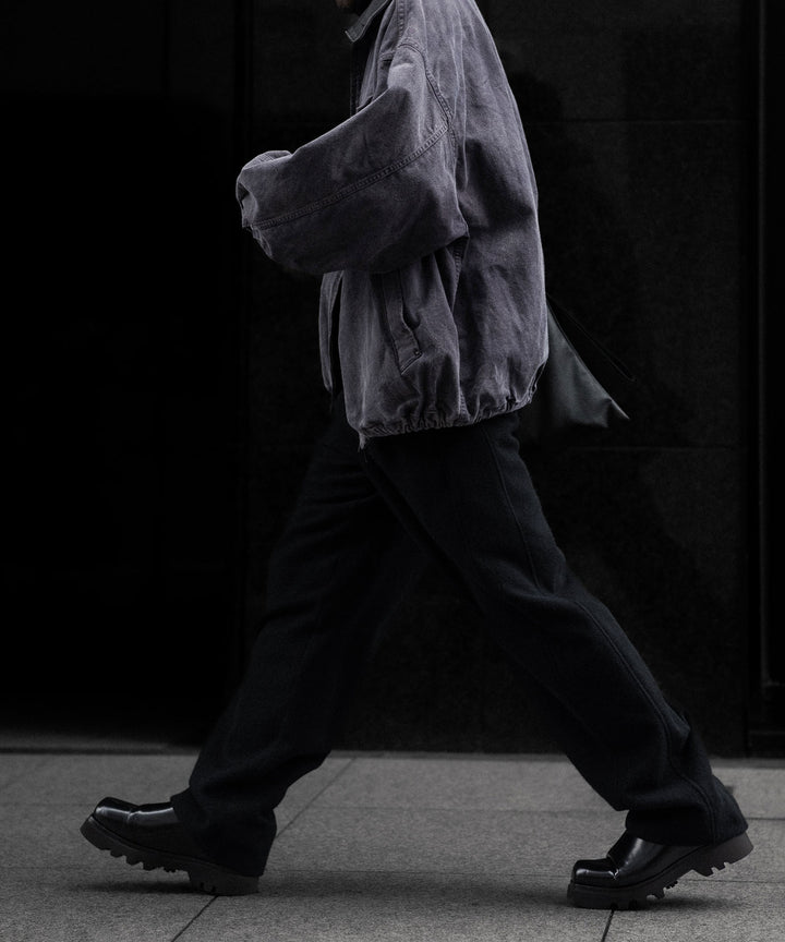 ssstein(シュタイン)のWOOL/CASHMERE FLEECE EASY TWIST TROUSERS - BLACKの公式通販サイトsession福岡セレクトショップ
