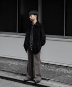 画像をギャラリービューアに読み込む, ssstein(シュタイン)のCOW SUEDE CAR JACKET - BLACKの公式通販サイトsession福岡セレクトショップ
