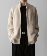 画像をギャラリービューアに読み込む, VEIN ヴェインのSHAGGY KNIT DRIVERS JACKET - OFF WHITEの公式通販サイトsession福岡セレクトショップ
