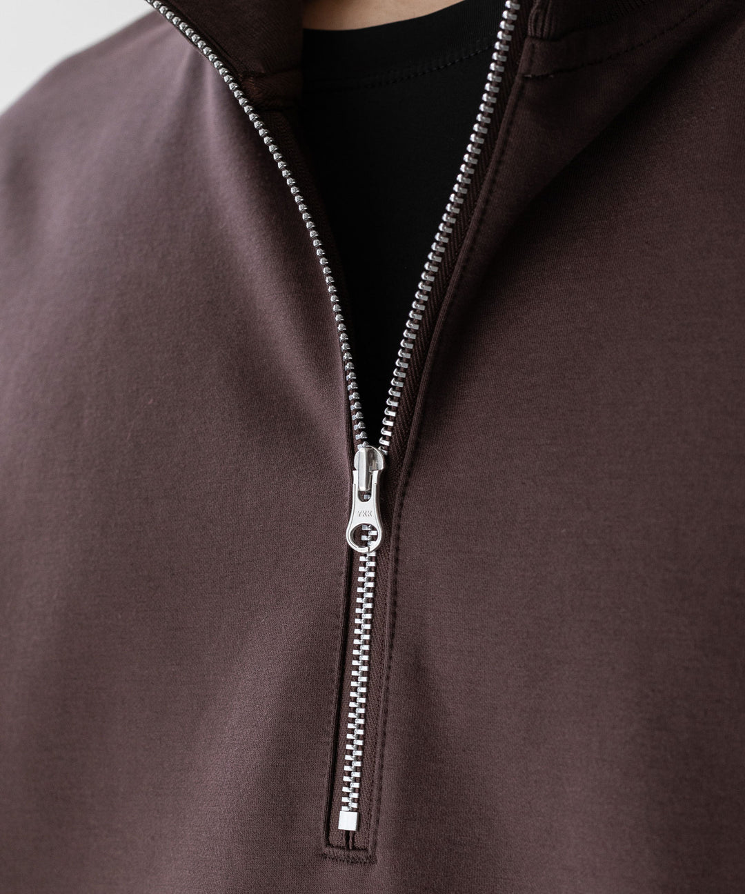KANEMASA PHIL. カネマサフィル 23AW EXCLUSIVE - 36G SUPER FINE GAUGE HALF ZIP PULLOVER - BROWN sessionセッション福岡セレクトショップ公式通販サイト