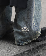 画像をギャラリービューアに読み込む, 【ssstein × UMBRO】DEFORMATION WIDE DENIM JEANS - INDIGO
