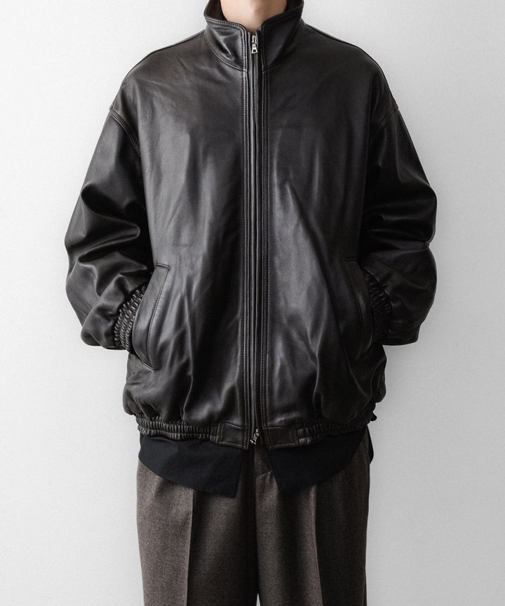 ssstein(シュタイン)のSHEEP LEATHER STAND COLLAR JACKET - VINTAGE BLACKの公式通販サイトsession福岡セレクトショップ