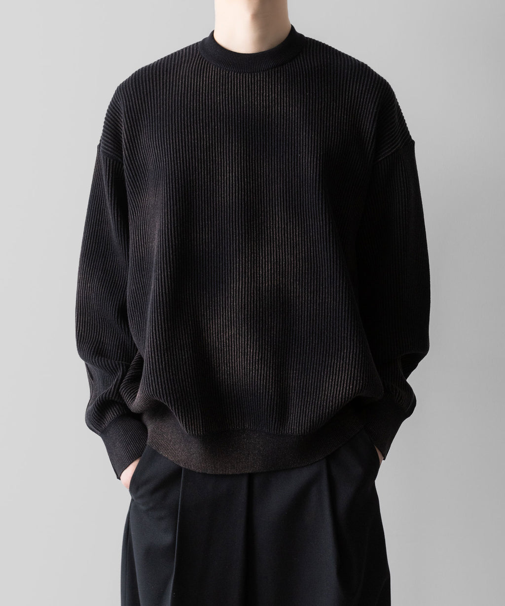 ssstein(シュタイン)のDISCOLORATION RIB KNIT LS - BLACKの公式通販サイトsession福岡セレクトショップ