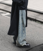 画像をギャラリービューアに読み込む, 【ssstein × UMBRO】DEFORMATION WIDE DENIM JEANS - INDIGO
