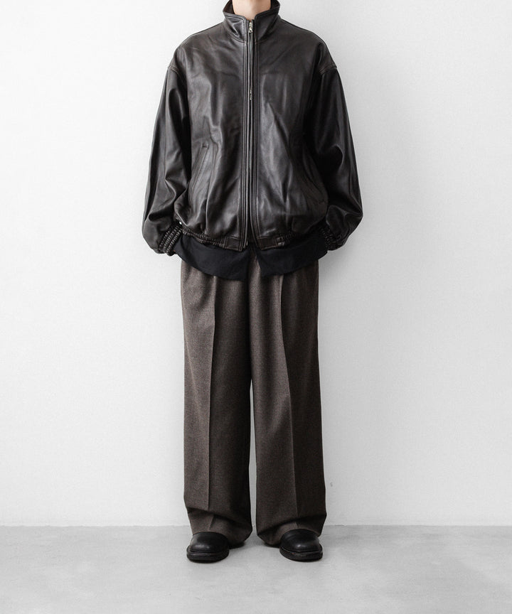 ssstein(シュタイン)のSHEEP LEATHER STAND COLLAR JACKET - VINTAGE BLACKの公式通販サイトsession福岡セレクトショップ