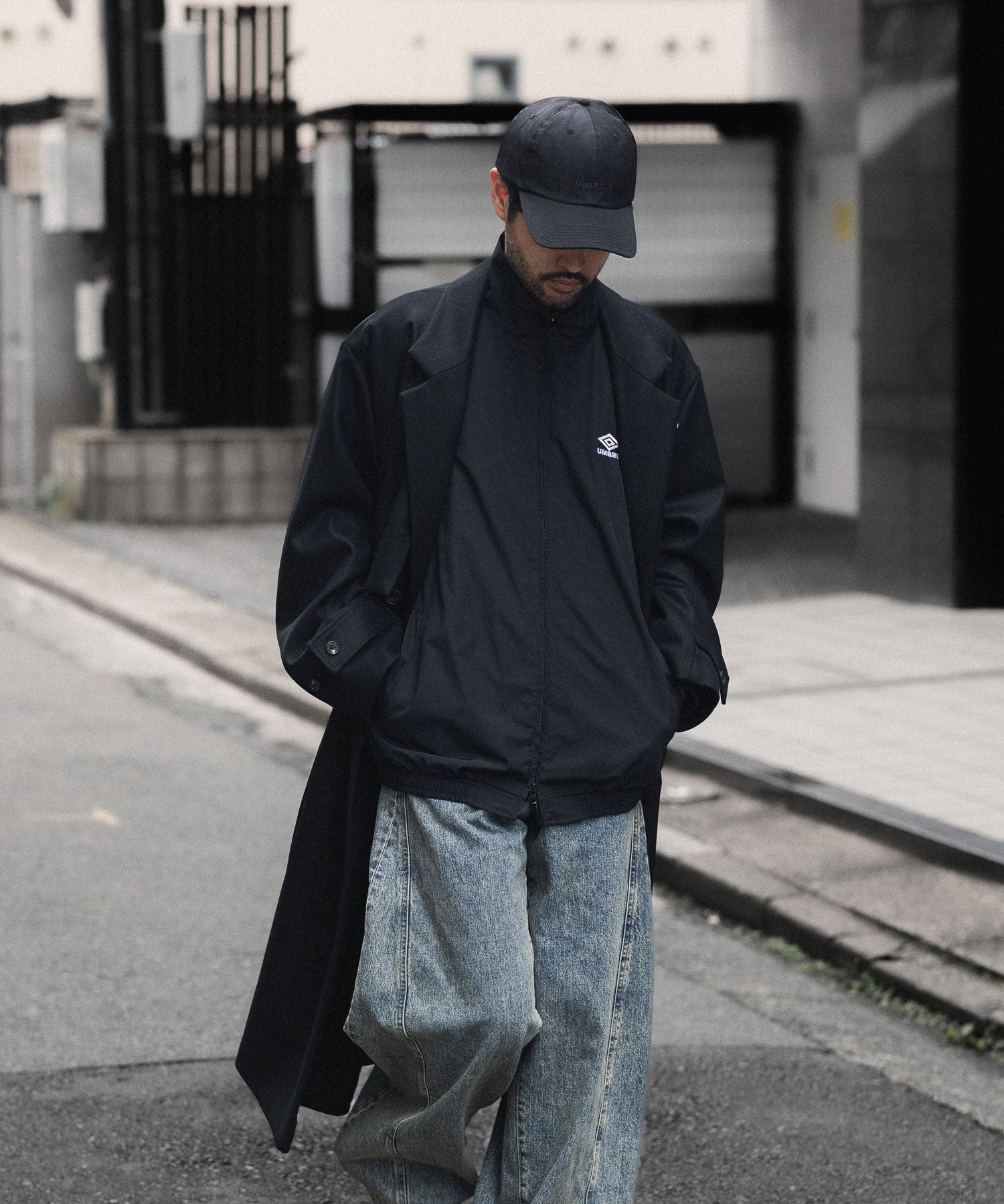 【ssstein × UMBRO】WATER REPELLENT CAP - BLACK
