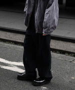 画像をギャラリービューアに読み込む, ssstein(シュタイン)のWOOL/CASHMERE FLEECE EASY TWIST TROUSERS - BLACKの公式通販サイトsession福岡セレクトショップ
