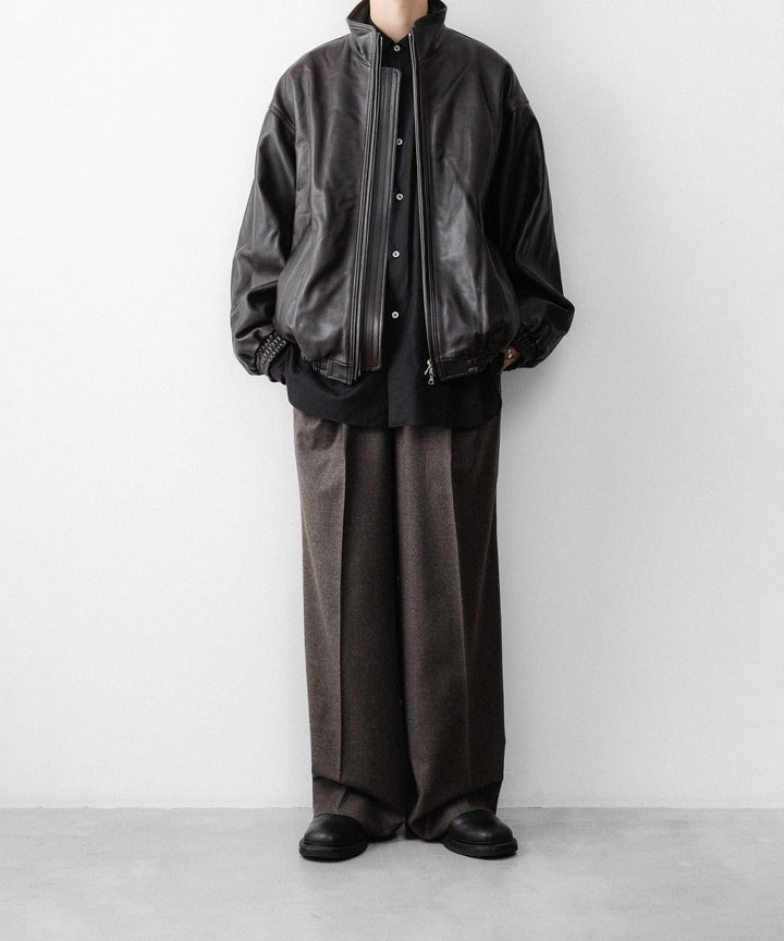ssstein(シュタイン)のSHEEP LEATHER STAND COLLAR JACKET - VINTAGE BLACKの公式通販サイトsession福岡セレクトショップ