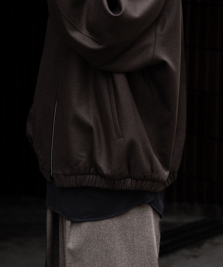 ssstein(シュタイン)のMELTON OVERSIZED ZIP JACKET - GREY BROWNの公式通販サイトsession福岡セレクトショップ