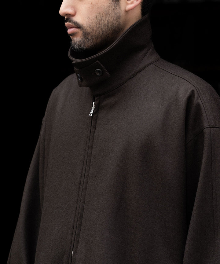 ssstein(シュタイン)のMELTON OVERSIZED ZIP JACKET - GREY BROWNの公式通販サイトsession福岡セレクトショップ