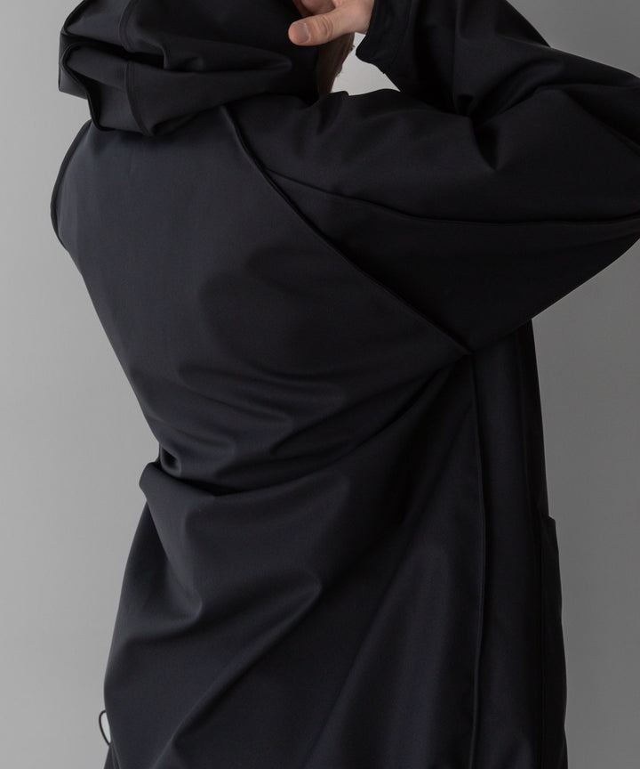 【stein】シュタイン24ss REVERSIBLE HOODED COAT - BLACK sessionセッション福岡セレクトショップ 公式通販サイト 